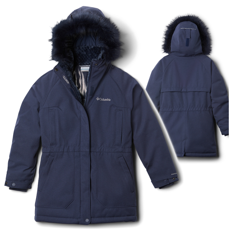Columbia Boundary Bay Girls Down Parka Warm Outerwear CozyMole Childrens Outdoor Clothing